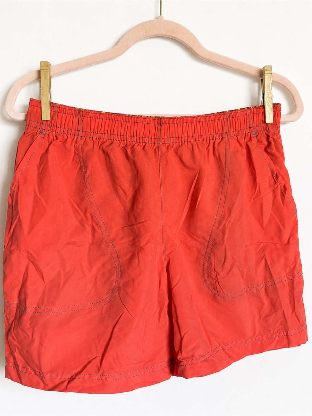columbia women’s orange red hiking shorts size small gorpcore outdoors camping